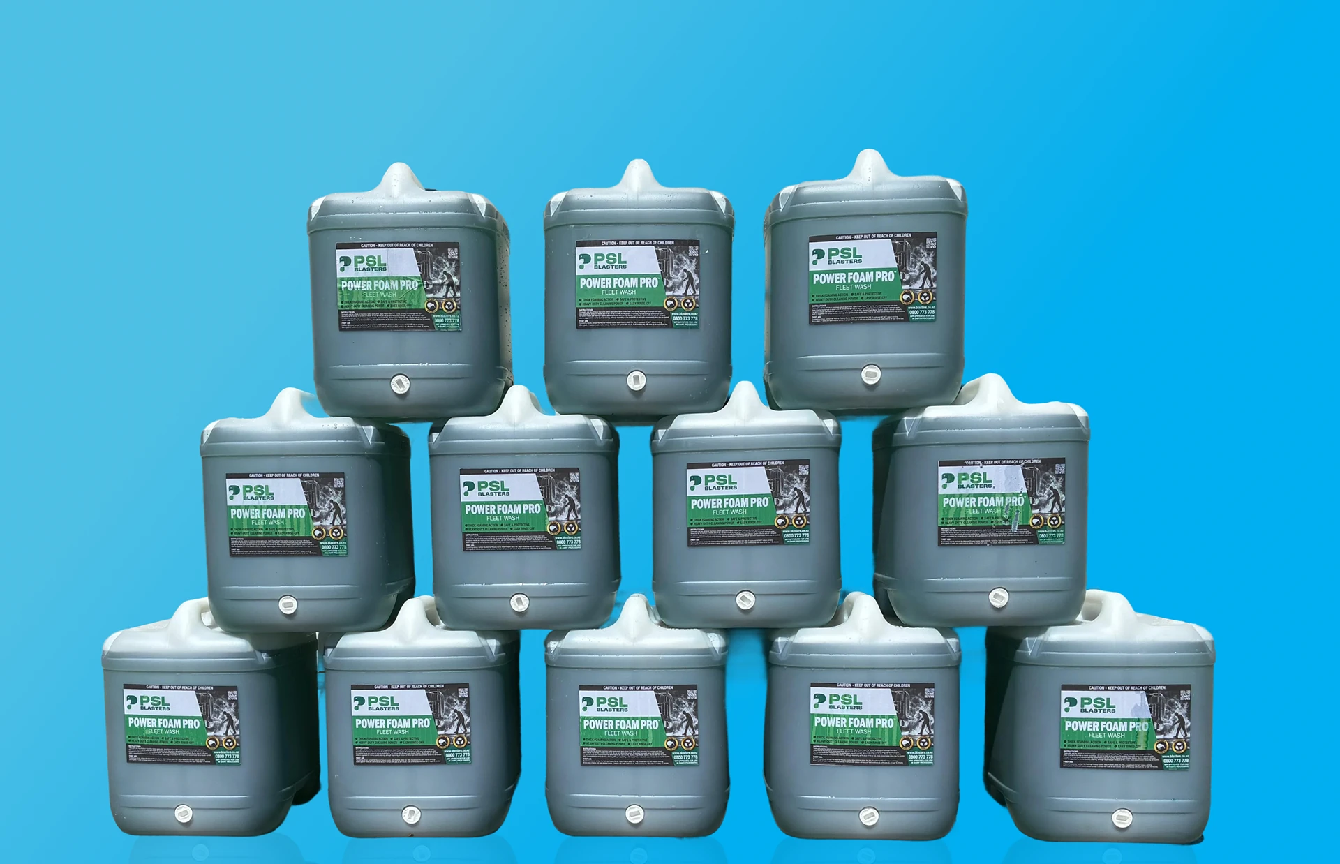 Professional fleet washing products