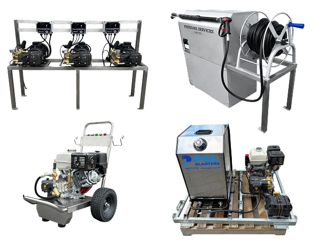 High-pressure fleet washing system