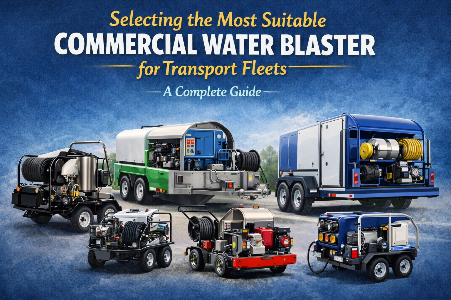 Selecting the Most Suitable Commercial Water Blaster for Transport Fleets - A Complete Guide